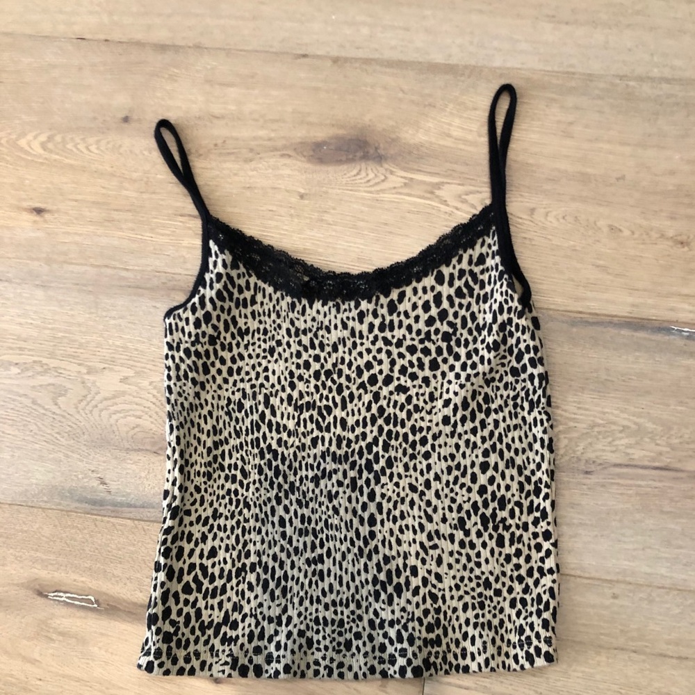 Brandy Melville cheetah print tank top